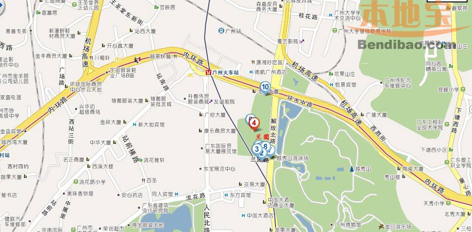 广州兰圃地图